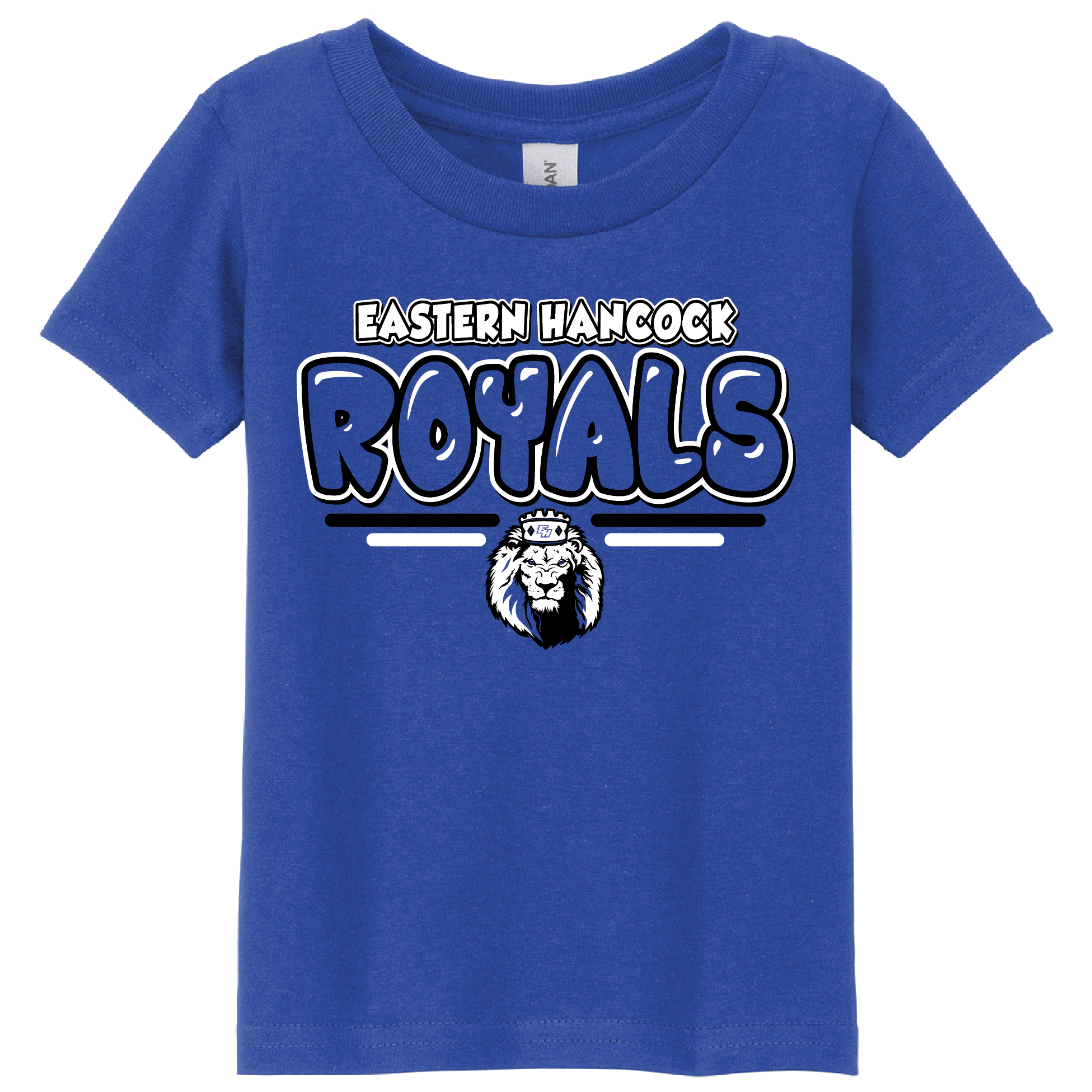 Eastern Hancock Royals Bubble Text Toddler Tee