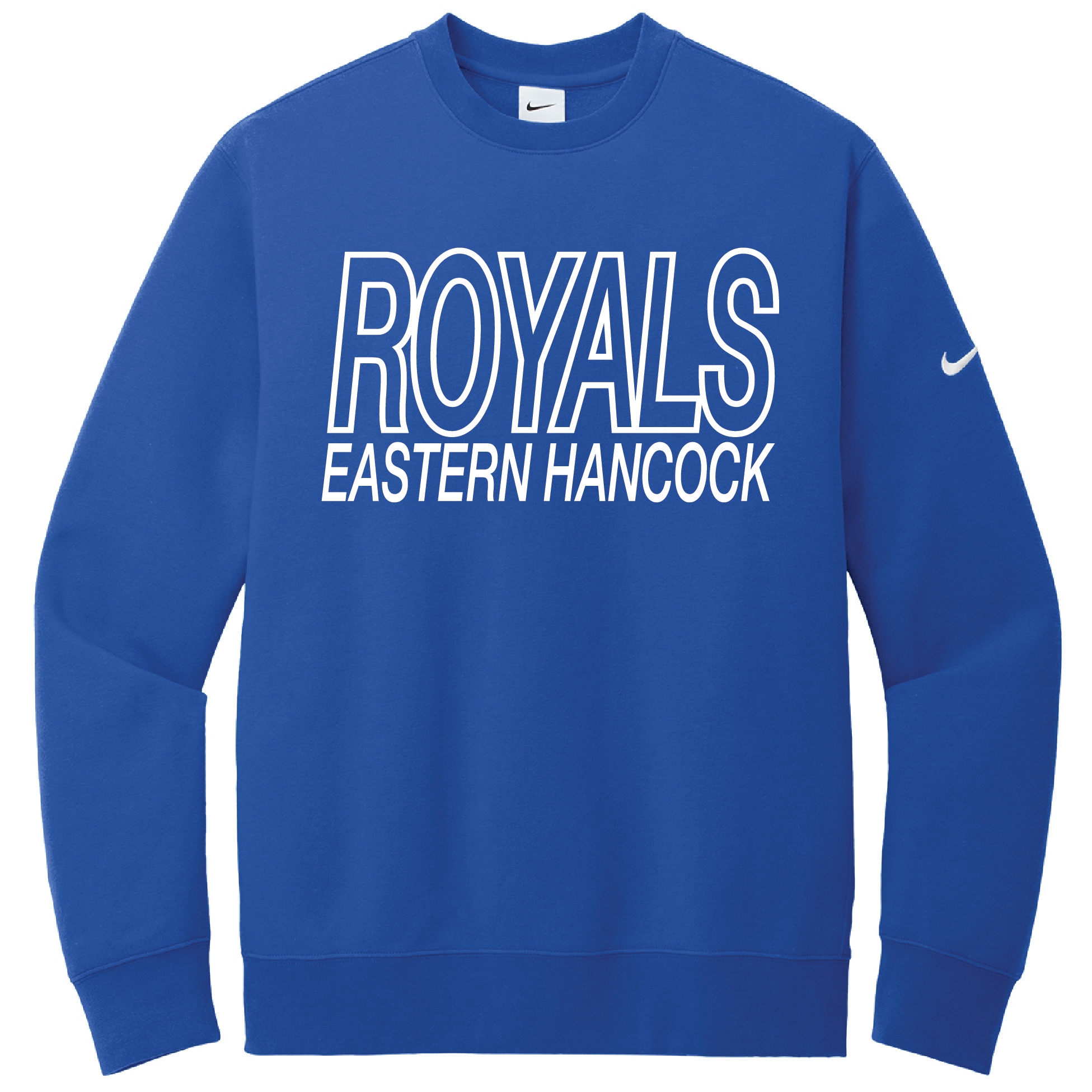 Eastern Hancock Royals Outline Nike Crewneck