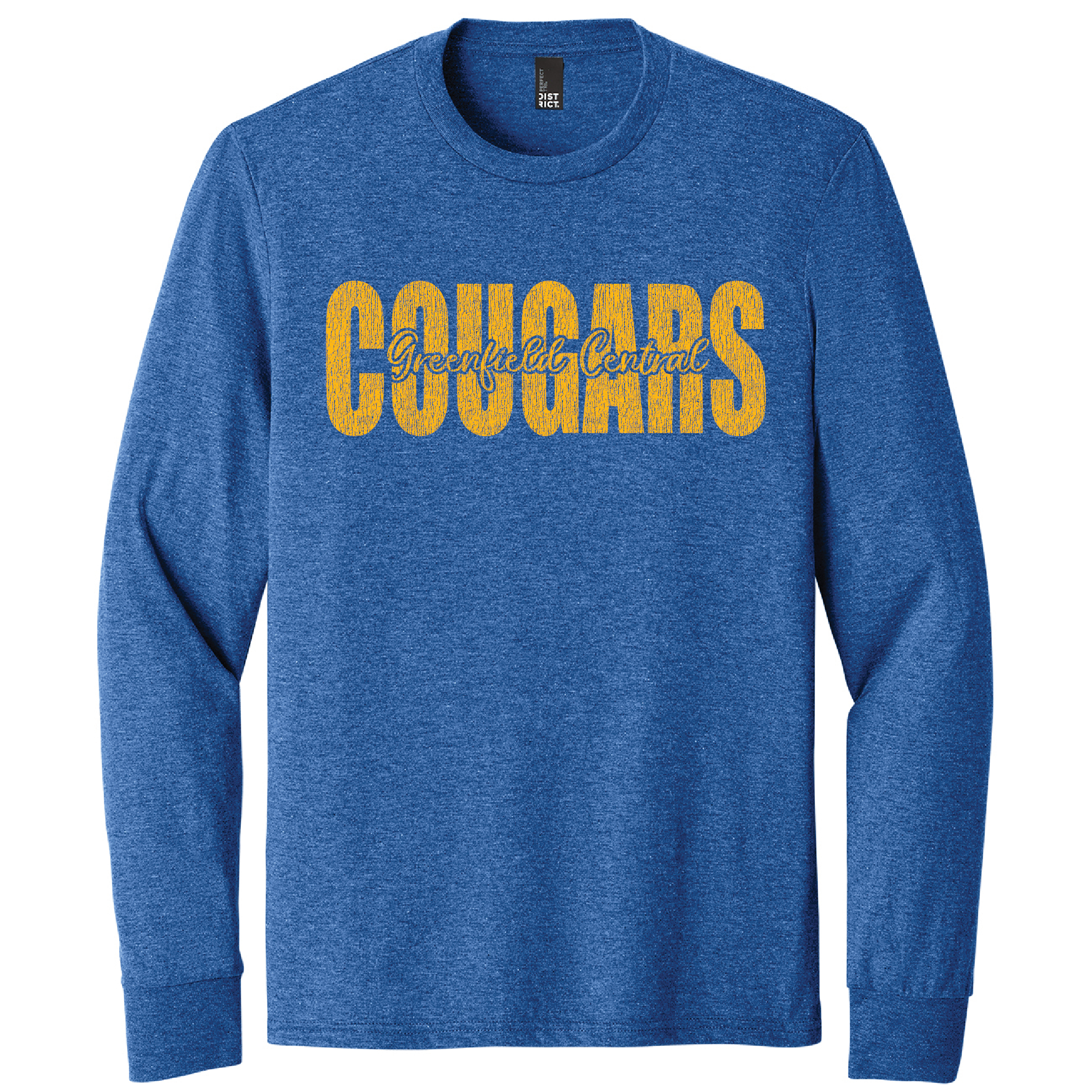 Greenfield Central Cougars Grunge Long Sleeve