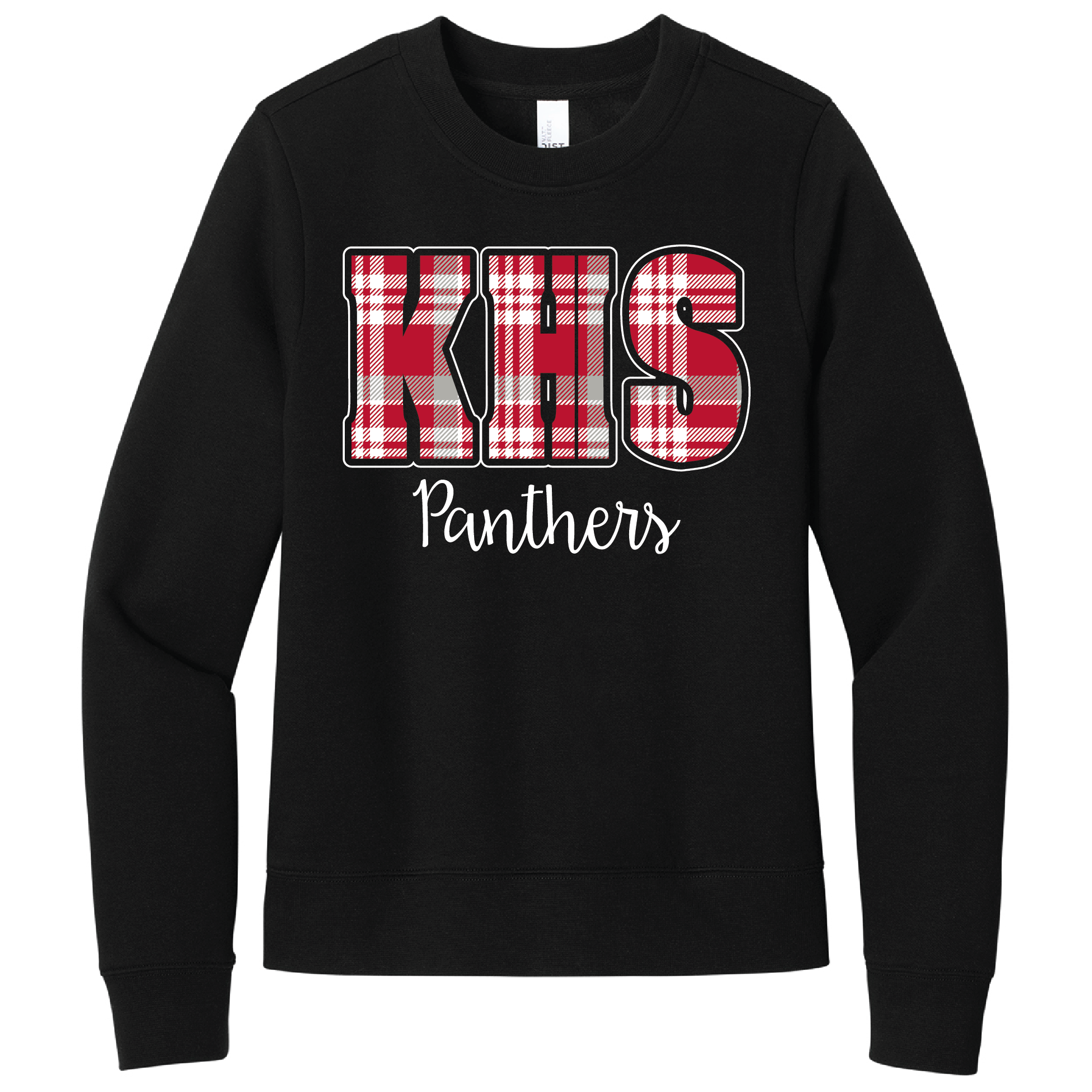 KHS Panthers Plaid Fleece Crew