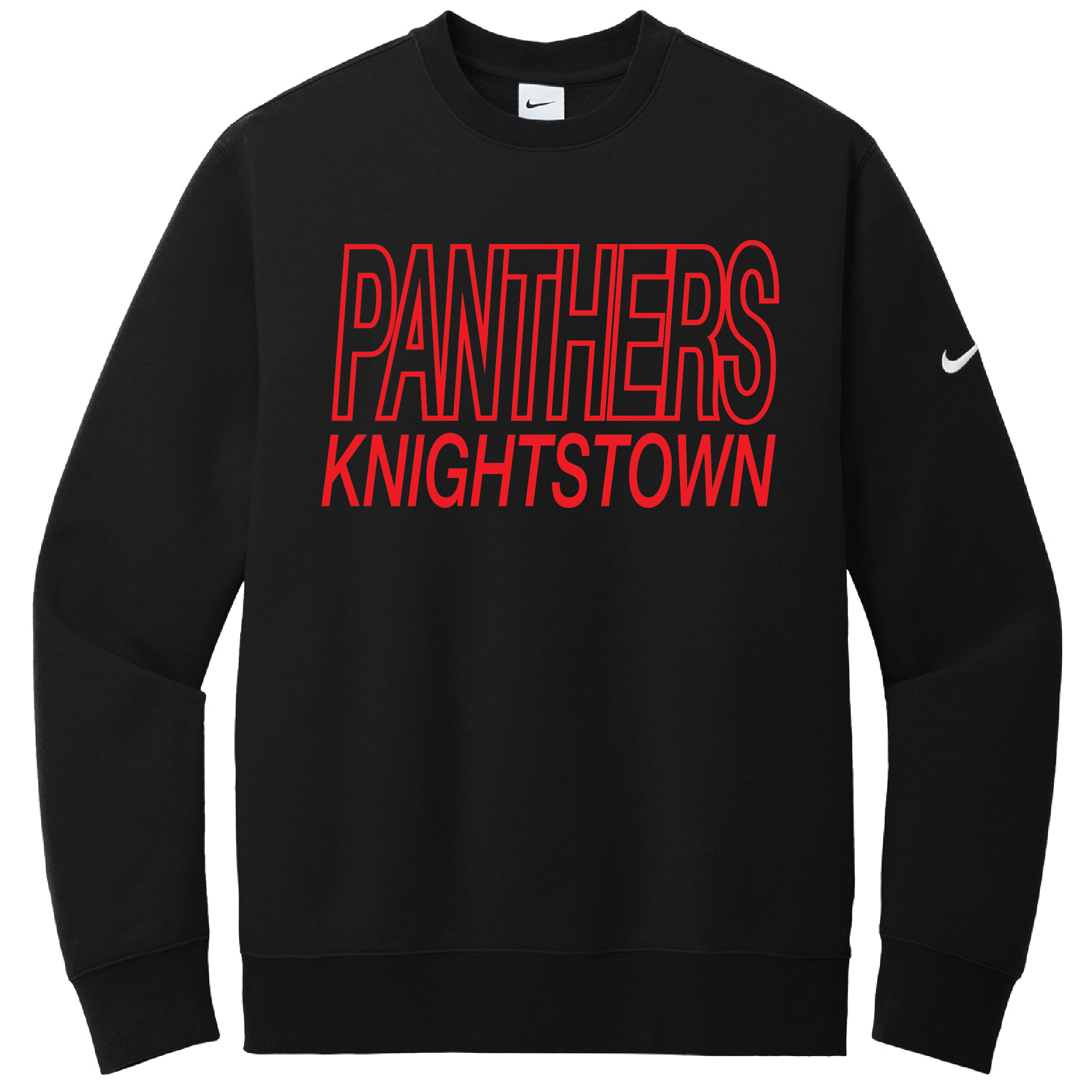 Knightstown Panthers  Outline Nike Crewneck