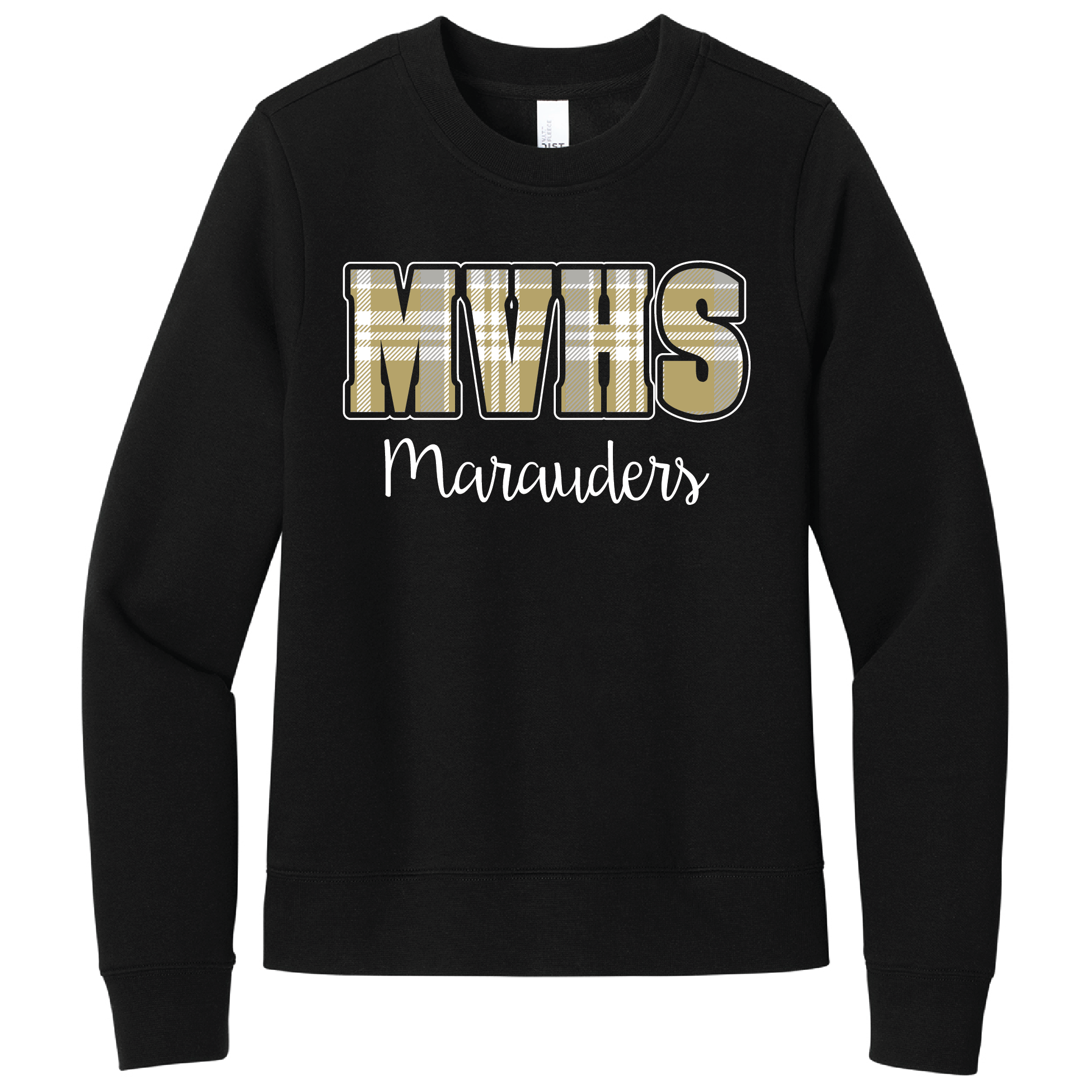 MVHS Marauders Plaid Fleece Crew