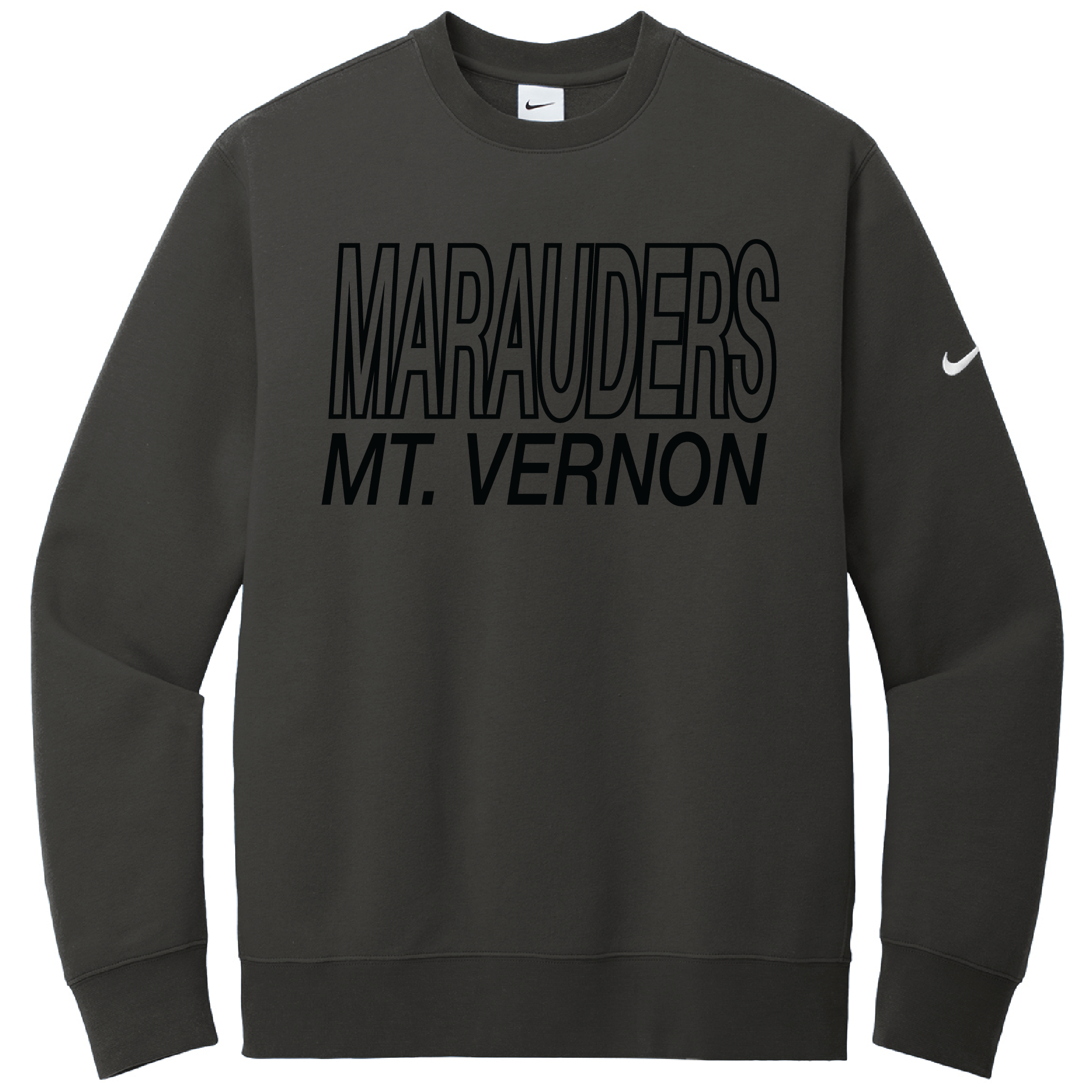 Mt Vernon Marauders Outline Nike Crewneck