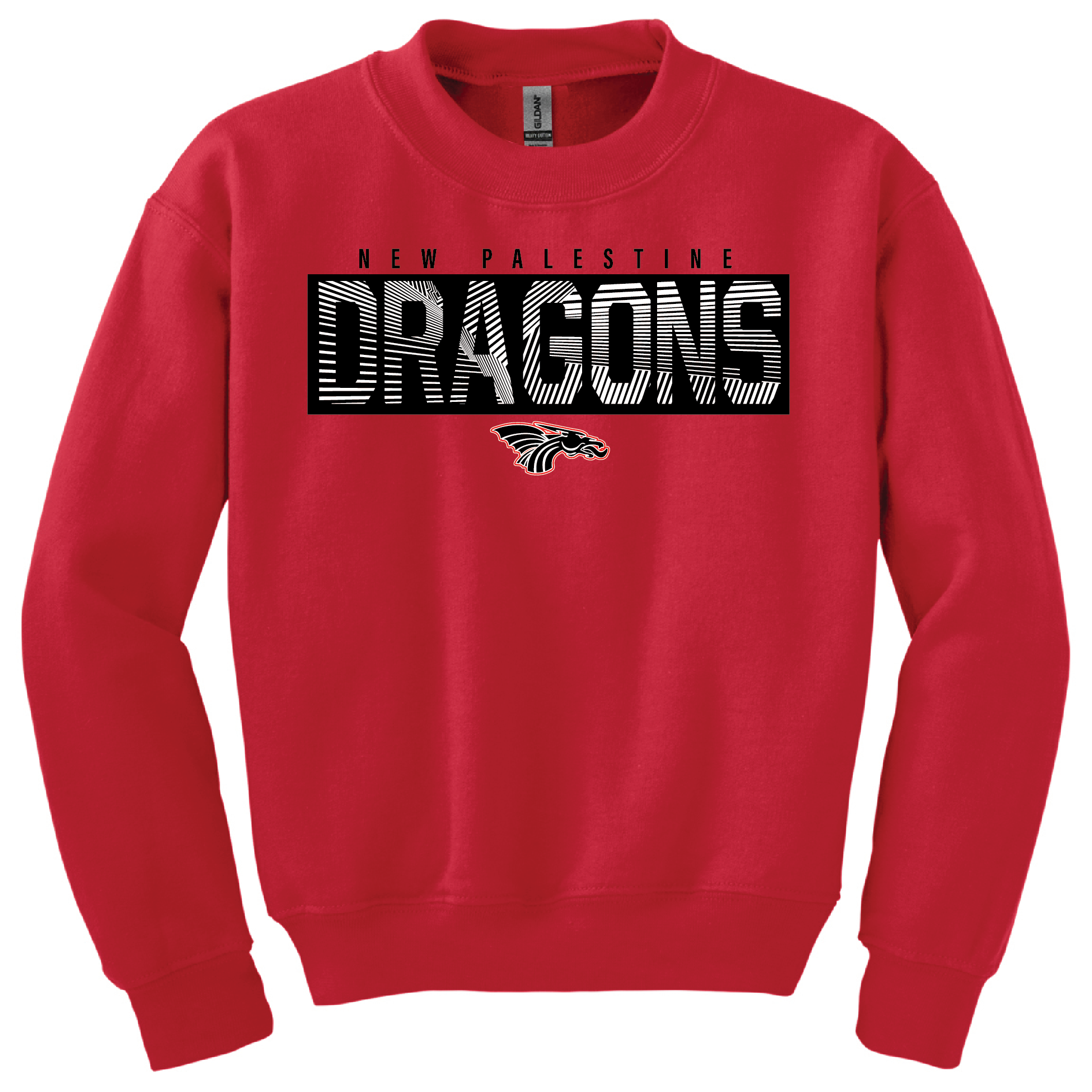 New Palestine Main Logo Youth Crewneck