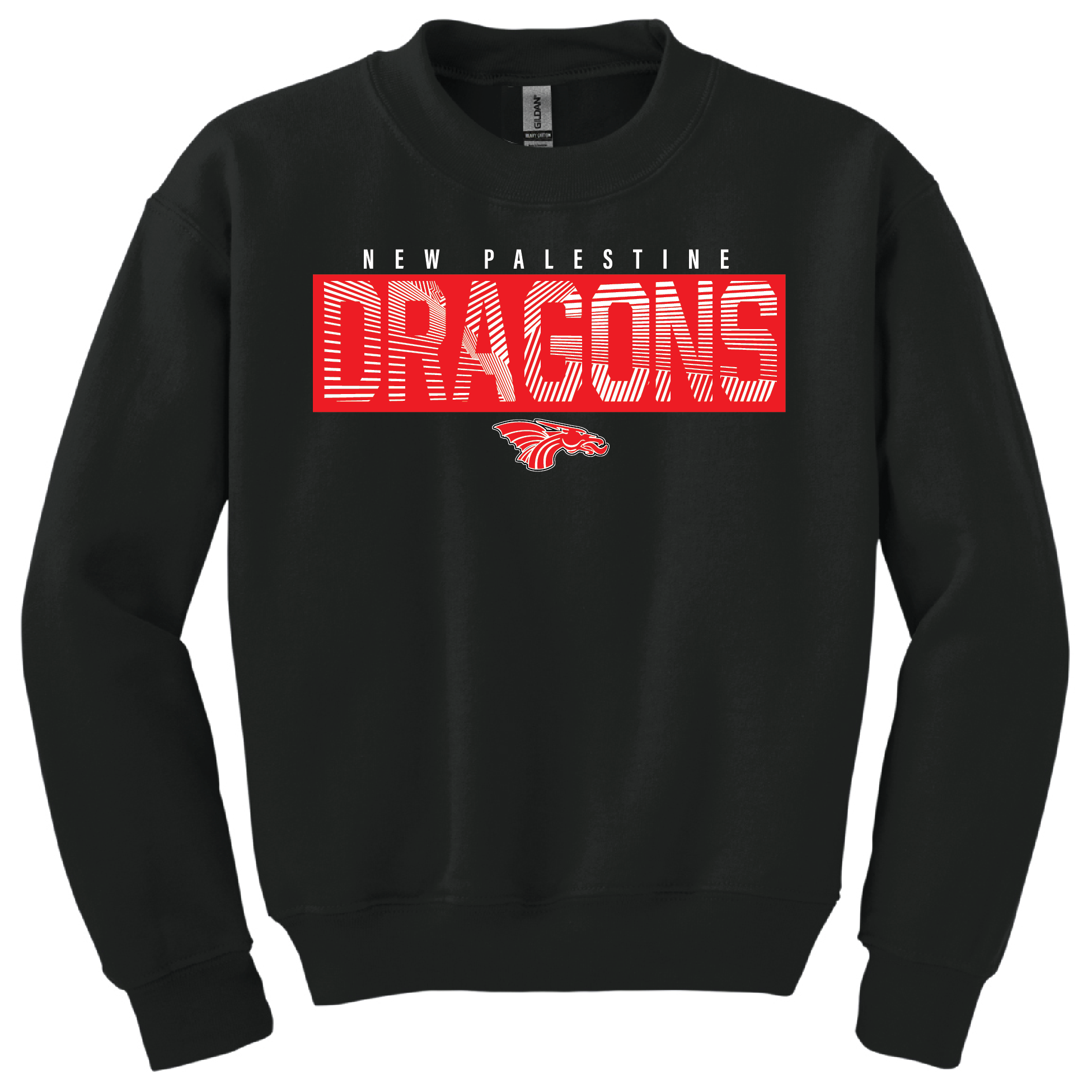 New Palestine Main Logo Youth Crewneck